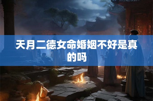 天月二德女命婚姻不好是真的吗 天月二德女命婚姻不好是真的吗