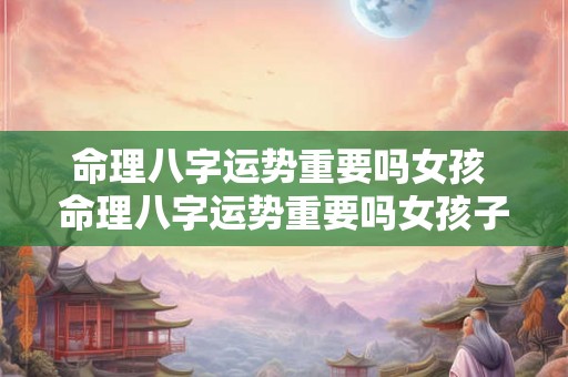命理八字运势重要吗女孩 命理八字运势重要吗女孩子 命理八字运势重要吗女孩 命理八字运势重要吗女孩子