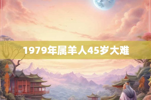 1979年属羊人45岁大难