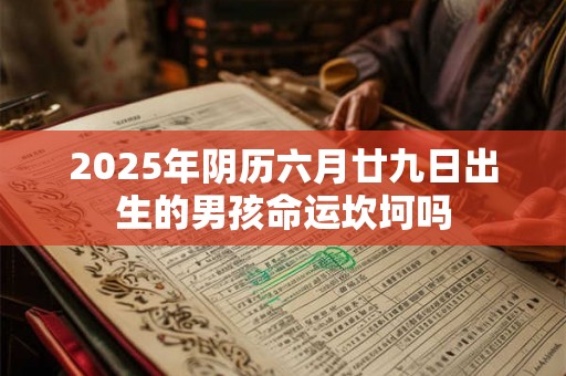 2025年阴历六月廿九日出生的男孩命运坎坷吗 2025年阴历六月廿九日出生的男孩命运坎坷吗