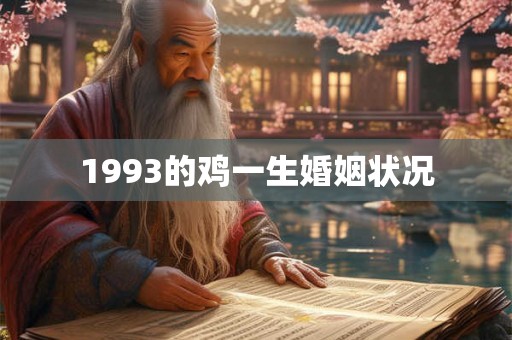 1993的鸡一生婚姻状况 1993的鸡一生婚姻状况