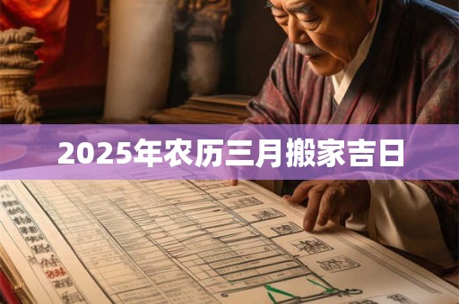 2025年农历三月搬家吉日