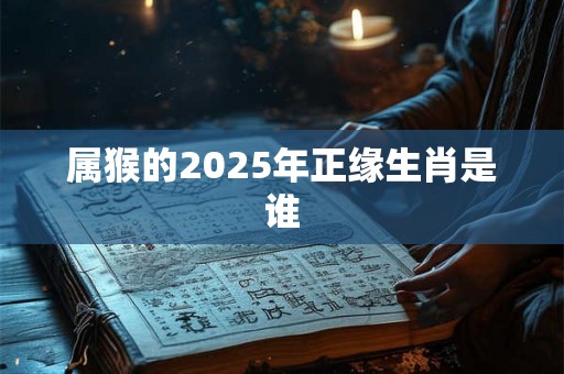 属猴的2025年正缘生肖是谁 属猴的2025年正缘生肖是谁