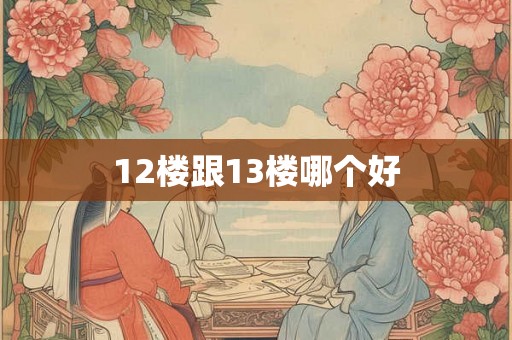 12楼跟13楼哪个好 12楼跟13楼哪个好
