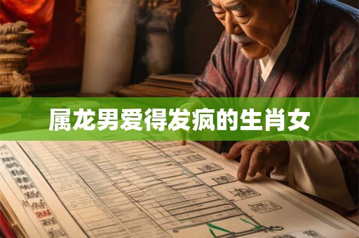 属龙男爱得发疯的生肖女