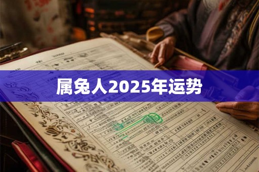 属兔人2025年运势 属兔人2025年运势