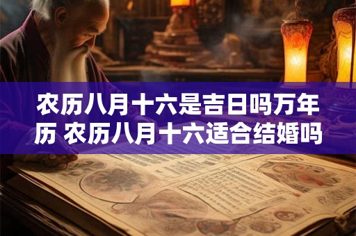 农历八月十六是吉日吗万年历 农历八月十六适合结婚吗 农历八月十六是吉日吗万年历 农历八月十六适合结婚吗