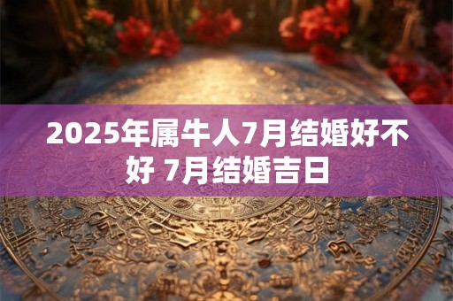 2025年属牛人7月结婚好不好 7月结婚吉日
