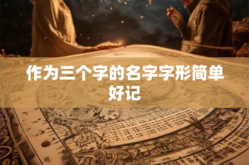 作为三个字的名字字形简单好记 作为三个字的名字字形简单好记