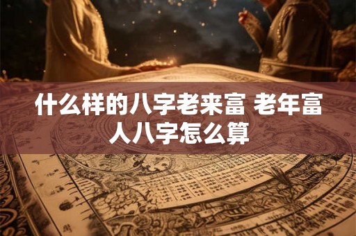 什么样的八字老来富 老年富人八字怎么算 什么样的八字老来富 老年富人八字怎么算