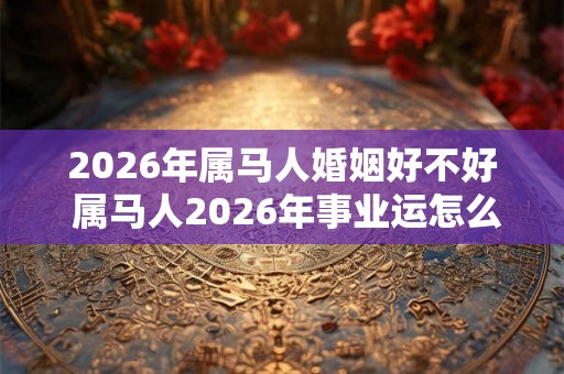 2026年属马人婚姻好不好 属马人2026年事业运怎么样 2026年属马人婚姻好不好 属马人2026年事业运怎么样