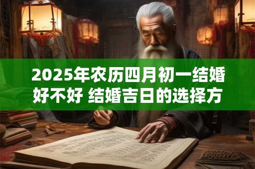 2025年农历四月初一结婚好不好 结婚吉日的选择方法