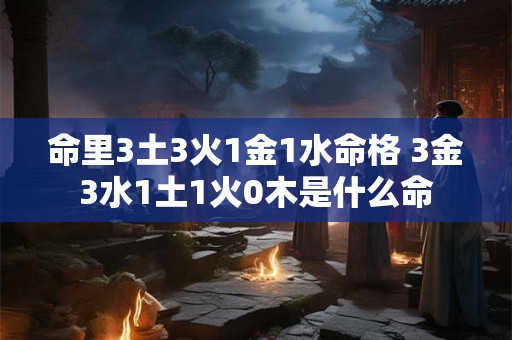 命里3土3火1金1水命格 3金3水1土1火0木是什么命