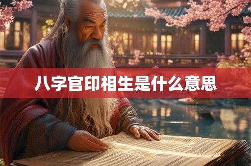 八字官印相生是什么意思 八字官印相生是什么意思