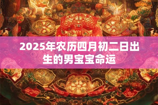 2025年农历四月初二日出生的男宝宝命运
