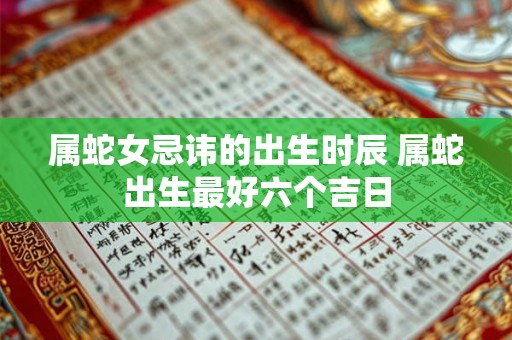 属蛇女忌讳的出生时辰 属蛇出生最好六个吉日 属蛇女忌讳的出生时辰 属蛇出生最好六个吉日