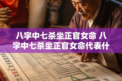 八字中七杀坐正官女命 八字中七杀坐正官女命代表什么 八字中七杀坐正官女命 八字中七杀坐正官女命代表什么