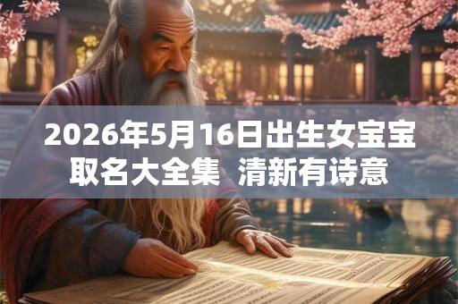 2026年5月16日出生女宝宝取名大全集 清新有诗意 2026年5月16日出生女宝宝取名大全集 清新有诗意