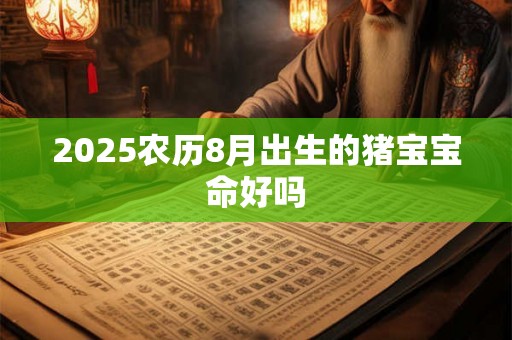 2025农历8月出生的猪宝宝命好吗