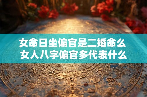 女命日坐偏官是二婚命么 女人八字偏官多代表什么 女命日坐偏官是二婚命么 女人八字偏官多代表什么