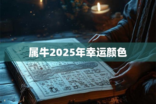 属牛2025年幸运颜色