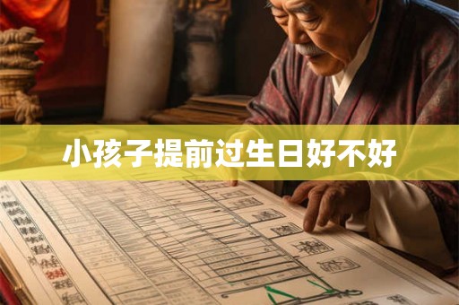 小孩子提前过生日好不好 小孩子提前过生日好不好
