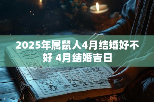 2025年属鼠人4月结婚好不好 4月结婚吉日 2025年属鼠人4月结婚好不好 4月结婚吉日