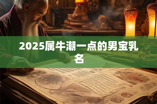 2025属牛潮一点的男宝乳名 2025属牛潮一点的男宝乳名