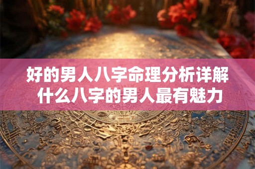 好的男人八字命理分析详解 什么八字的男人最有魅力 好的男人八字命理分析详解 什么八字的男人最有魅力