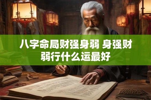 八字命局财强身弱 身强财弱行什么运最好 八字命局财强身弱 身强财弱行什么运最好
