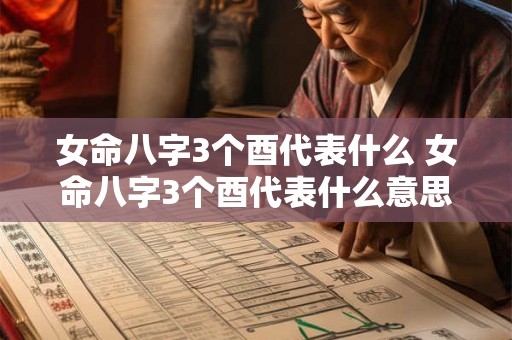女命八字3个酉代表什么 女命八字3个酉代表什么意思 女命八字3个酉代表什么 女命八字3个酉代表什么意思