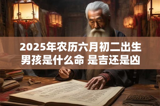 2025年农历六月初二出生男孩是什么命 是吉还是凶 2025年农历六月初二出生男孩是什么命 是吉还是凶