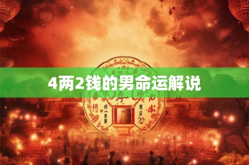 4两2钱的男命运解说 4两2钱的男命运解说