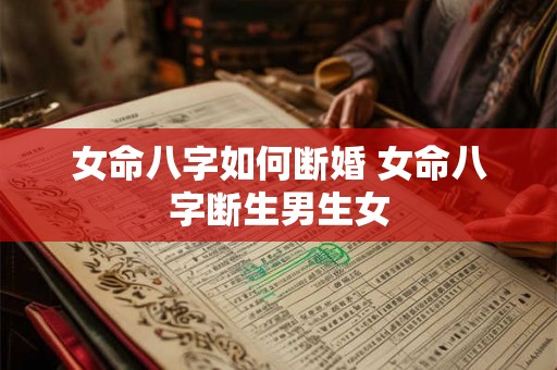 女命八字如何断婚 女命八字断生男生女 女命八字如何断婚 女命八字断生男生女