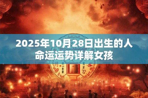 2025年10月28日出生的人命运运势详解女孩