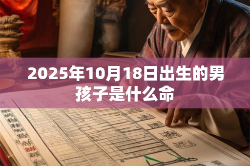2025年10月18日出生的男孩子是什么命 2025年10月18日出生的男孩子是什么命