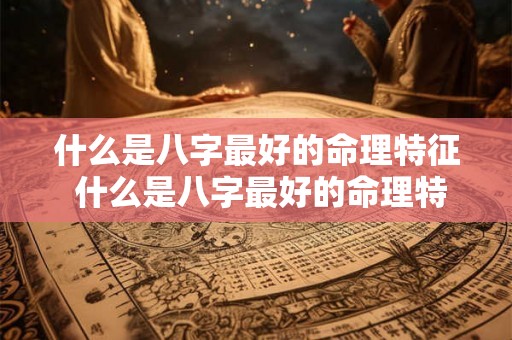 什么是八字最好的命理特征 什么是八字最好的命理特征和方法 什么是八字最好的命理特征 什么是八字最好的命理特征和方法