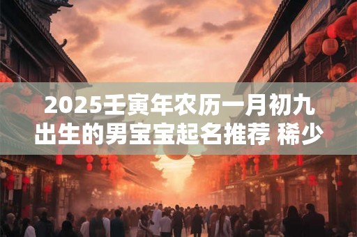 2025壬寅年农历一月初九出生的男宝宝起名推荐 稀少的名字