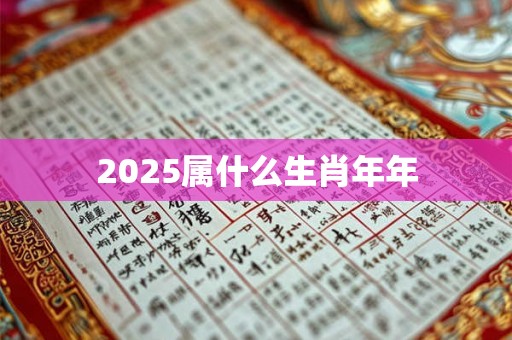 2025属什么生肖年年