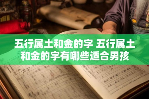 五行属土和金的字 五行属土和金的字有哪些适合男孩 五行属土和金的字 五行属土和金的字有哪些适合男孩
