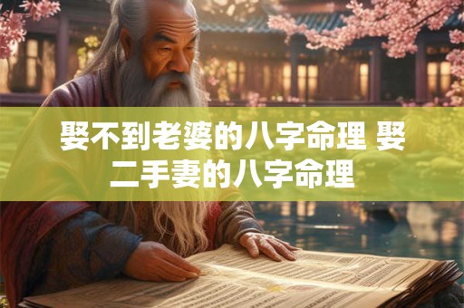娶不到老婆的八字命理 娶二手妻的八字命理 娶不到老婆的八字命理 娶二手妻的八字命理