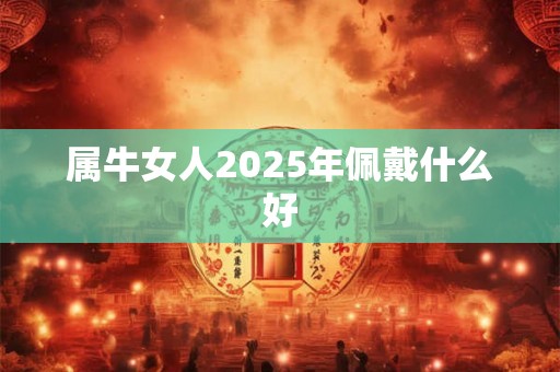 属牛女人2025年佩戴什么好