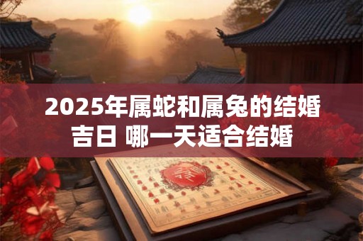 2025年属蛇和属兔的结婚吉日 哪一天适合结婚 2025年属蛇和属兔的结婚吉日 哪一天适合结婚
