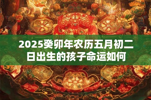 2025癸卯年农历五月初二日出生的孩子命运如何