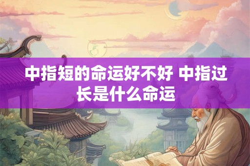 中指短的命运好不好 中指过长是什么命运 中指短的命运好不好 中指过长是什么命运