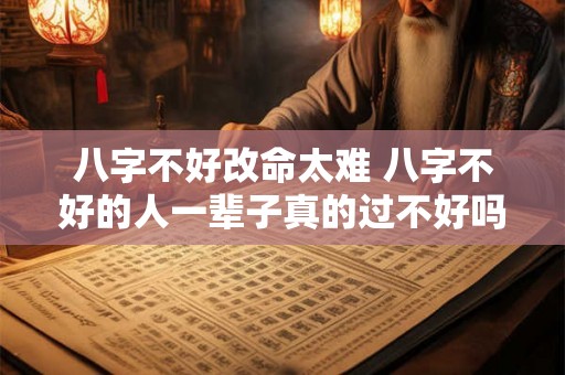 八字不好改命太难 八字不好的人一辈子真的过不好吗 八字不好改命太难 八字不好的人一辈子真的过不好吗