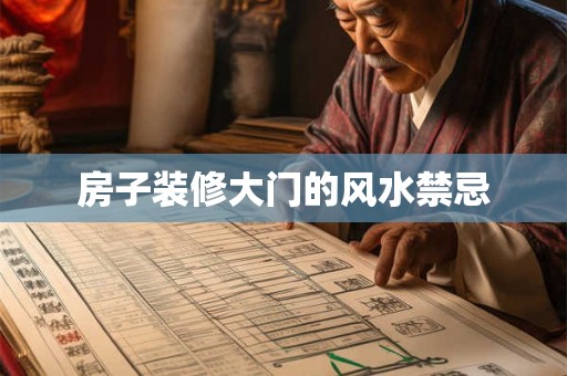 房子装修大门的风水禁忌