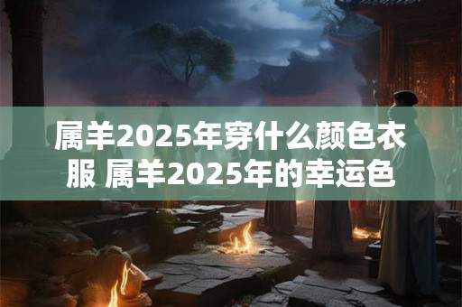 属羊2025年穿什么颜色衣服 属羊2025年的幸运色 属羊2025年穿什么颜色衣服 属羊2025年的幸运色