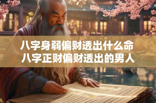 八字身弱偏财透出什么命 八字正财偏财透出的男人 八字身弱偏财透出什么命 八字正财偏财透出的男人