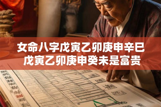 女命八字戊寅乙卯庚申辛巳 戊寅乙卯庚申癸未是富贵命吗 女命八字戊寅乙卯庚申辛巳 戊寅乙卯庚申癸未是富贵命吗
